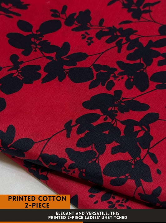 Premium Printed 2 PC Polo Cotton | Summer Unstitched Fabric