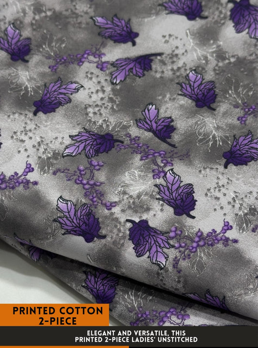 Premium Printed 2 PC Polo Cotton | Summer Unstitched Fabric