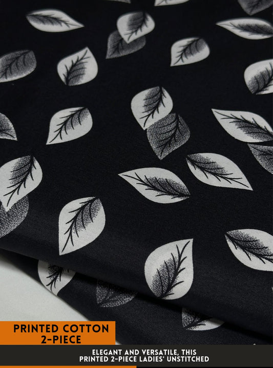 Premium Printed 2 PC Polo Cotton | Summer Unstitched Fabric