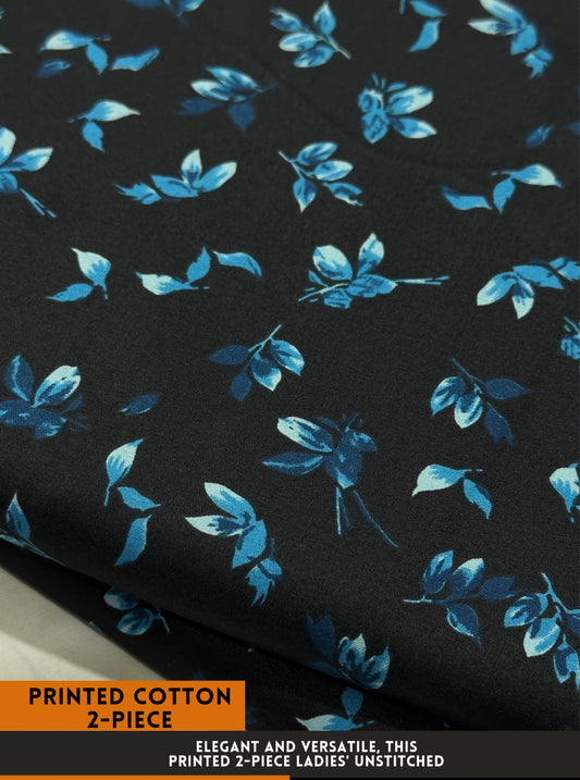 Premium Printed 2 PC Polo Cotton | Summer Unstitched Fabric