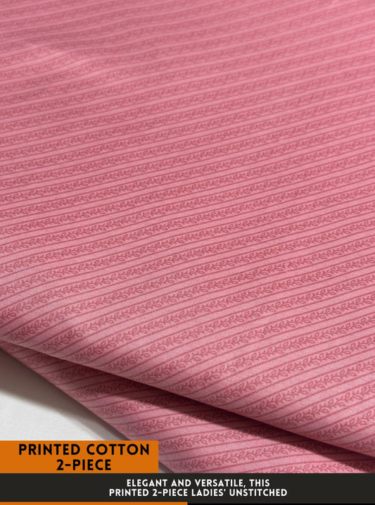 Premium Printed 2 PC Polo Cotton | Summer Unstitched Fabric