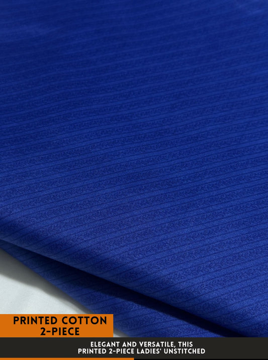 Premium Printed 2 PC Polo Cotton | Summer Unstitched Fabric